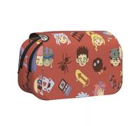 Noowye Anime Killua zaoldyeck Astuccio grande GON·Freecss/Hisoka Doppia Cerniera Anime Merchandise Back to School, Tipo 11, 21*7.5*10CM, Cartella portadocumenti