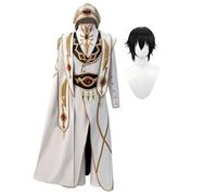 Noowye Anime Lulu Cosplay Costume Lelouch Vie Britannia/CC Cosplay Outfit Natale Halloween Carnevale Party Costume Accessori Set completo per uomo donna