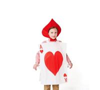 Noowye Anime Pik Ass/Re Cuore Donna/Bube/Queen Costume da poker Cards Cosplay Halloween Costume da poker Gioco di Poker Party Carnevale Dress Up Costume di Natale