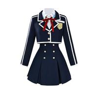 Noowye Anime Yuuki Asuna, costume da cosplay, divisa scolastica, abito corto, costume da palcoscenico, Halloween, uniforme, feste, carnevale, vestito, parrucca da donna