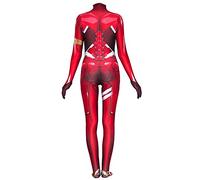 Noowye Anime Zero Two Cosplay Costume 02 Donna Tuta Tuta da Combattimento Completo Set Halloween Onesie Uniform Carnevale Party Body Tuta con Parrucca