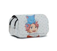 Noowye Erza·Scarlet Astuccio anime Lucy Heartfilia/Natsu Dragneel Astuccio Giapponese Pencil Case Doppia Cerniera Anime Merchandise per i fan, Tipo 7, 21*7.5*10CM, Cartella portadocumenti