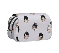 Noowye Hinata Shoyo Astuccio Anime Tobio Kageyama/Yu Nishinoya Astuccio rotondo Stile Aesthetic Pencil Case Giapponese Back to School, Tipo 8., 7.5*21*10CM, Cartella portadocumenti