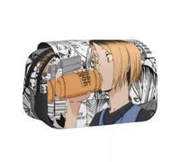 Noowye Hinata Shoyo Astuccio Anime Tobio Kageyama/Yu Nishinoya Astuccio rotondo Stile Aesthetic Pencil Case Giapponese Back to School, Tipo 5, 7.5*21*10CM, Cartella portadocumenti