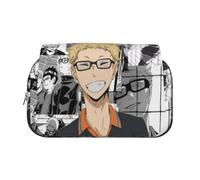 Noowye Hinata Shoyo Astuccio Anime Tobio Kageyama/Yu Nishinoya Astuccio rotondo Stile Aesthetic Pencil Case Giapponese Back to School, Tipo 3, 7.5*21*10CM, Cartella portadocumenti