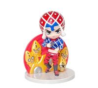 Noowye JJBA Action Figura Anime Guido Mista Figura Mini Guido Mista Look Up Figure Piccolo Carino PVC Manga Statua Decorazione Avvento Ornamenti Regalo 9 cm