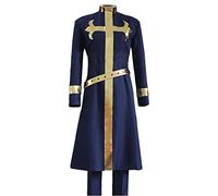 Noowye JJBA Enrico Pucci Anime Cosplay Costume Uomo Abbigliamento Completo Halloween Cosplay Costume per Adulti Carnevale Cos Party