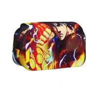 Noowye JJBA Star Platinum Astuccio Anime Jean Pierre Polnareff/IGGY Grande Doppia Cerniera Giapponese Astuccio Penne Estetico per studenti, Tipo 8., 21*7.5*10CM, Cartella portadocumenti