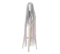 Noowye MHA Bunny Costume Anime Miruko Cosplay Body Bianco Blu Anime Abbigliamento Combattimento Jumpsuit Completo Set Completo Halloween Party Carnevale con Parrucca per Donna