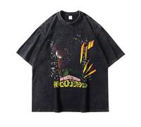 Noowye MHA Toga Himiko - Maglietta a maniche corte anime Midoriya Izuku/Shigaraki Tomura, Giappone Streetwear Anime Cosplay Clothing Uomo e Donna Regalo per i fan