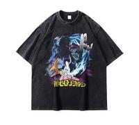 Noowye MHA Toga Himiko - Maglietta a maniche corte anime Midoriya Izuku/Shigaraki Tomura, Giappone Streetwear Anime Cosplay Clothing Uomo e Donna Regalo per i fan
