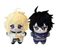 Noowye Mikaela Hyakuya Peluche Ciondolo Yuichiro Hyakuya Stuffed Plush Figura 10 cm Seduta Cartoon Carattere Mini Cuscino Morbido PP Cotone Regalo per fan