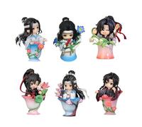 Noowye Mini Wei Wu Xian/LAN Wang Ji Figure anime Wei Ying Action Figure Cute Look Up Figure Piccole Figurite Decorative PVC Merch Ornamenti Regalo, 11,5 cm - 14 cm