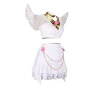 Noowye Panty Anime, costume da cosplay da donna, costume da cosplay - Angelo ali a forma di cuore, gonna, vestito per Halloween, vestito da donna