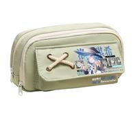 Noowye Roxy Migurdia Astuccio Anime Eris Greyrat, astuccio Sylphy, astuccio per cartoni animati, astuccio, regalo per studenti, verde 01, 21*5.5*11CM, Cartella portadocumenti