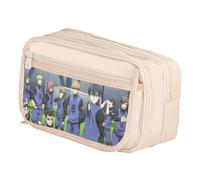 Noowye Seishiro Nagi Astuccio Anime Itoshi SAE/REO Mikage Astuccio Cartone animato Grande Penale a molla Doppia Cerniera Back to School, Tipo 20, 21*8*13CM, Cartella portadocumenti