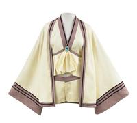 Noowye Set completo con parrucca + accessori per capelli, costume da Halloween (giallo, S - XXL)