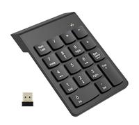 NOOX Tastierino numerico wireless, tastierino numerico tastiera numerica tastiera USB a 10 tasti tastiera USB per ufficio contabilità essenziale desktop computer portatili accessori compatibili