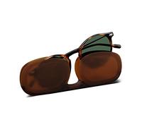 NOOZ Optics Occhiali da Sole da Lettura Unisex - Leggeri con Custodia Compatta - Occhiali da Lettura Uomo e Donna - CRUZ - Rotondi - Tartaruga - 1.5