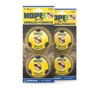 NOPE! Ammazza Formiche - 2 x 2 Casette Trappola Insetticida Antiformiche - 40g - Esche Pronte all’Uso per Interni ed Esterni - Fino a 4 Settimane di Protezione
