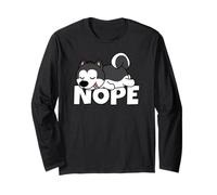 Nope Cane Pigro Siberian Husky Maglia a Manica