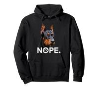 Nope Dog Doberman Pinscher papà Mamma Felpa con Cappuccio
