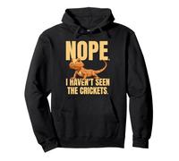 Nope I Haven't Seen The Crickets Funny Meme Drago Barbuto Felpa con Cappuccio