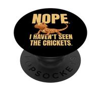 Nope I Haven't Seen The Crickets Funny Meme Drago Barbuto PopSockets PopGrip Adesivo