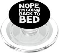 Nope I'm Going Back To Bed Sleep Mood Low Energy |- PopSockets PopGrip per MagSafe