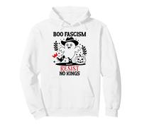 Nope No Kings in America Boo Fascism Fall of Fascism Resist Felpa con Cappuccio