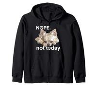 Nope Not Today Chiwawa Dog Chihuahua Capelli Lunghi Amante Felpa con Cappuccio