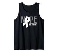 Nope Not Today, Nastro di Supporto Bianco per Cancro ai polmoni Canotta