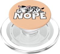 Nope Not Today Pigro Pigrizia Zebra Pigra PopSockets PopGrip per MagSafe