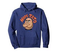 Nope-Tato Angry Grumpy Patate Amante Divertente Cibo Sarcastico Felpa con Cappuccio