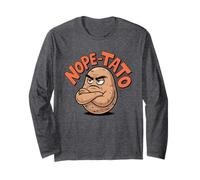 Nope-Tato Angry Grumpy Patate Amante Divertente Cibo Sarcastico Maglia a Manica