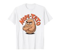 Nope-Tato Angry Grumpy Patate Amante Divertente Cibo Sarcastico Maglietta