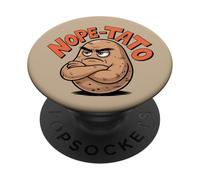Nope-Tato Angry Grumpy Patate Amante Divertente Cibo Sarcastico PopSockets PopGrip Adesivo