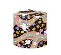 Nopersonality Halloween Fantasma Fiore Rice Cooker Cover Cucina Casa Antipolvere 8 Quart Copertura per fornello di riso per mantenere pulito e sicuro Lavabile Decorazione di Halloween Taglia S