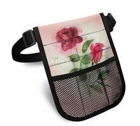 Nopersonality Marsupio da infermiera con pratico marsupio multi-scomparto per infermiere, grembiule, tasca per stetoscopi, forbici per bendaggi e altri articoli di emergenza, Rosa rossa., Taglia unica