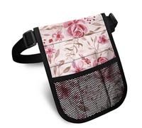 Nopersonality Marsupio da infermiera con pratico marsupio multi-scomparto per infermiere, grembiule, tasca per stetoscopi, forbici per bendaggi e altri articoli di emergenza, Rosa, Taglia unica