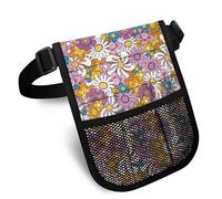 Nopersonality Marsupio da infermiera con pratico marsupio multi-scomparto per infermiere, grembiule, tasca per stetoscopi, forbici per bendaggi e altri articoli di emergenza, Fiore Hippie, Taglia