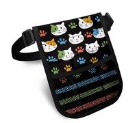 Nopersonality Marsupio da infermiera con pratico marsupio multi-scomparto per infermiere, grembiule, tasca per stetoscopi, forbici per bendaggi e altri articoli di emergenza, Gatto carino., Taglia