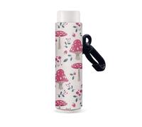 Nopersonality Porta balsamo labbra portachiavi clip su labbra stampato rossetto titolare labbra carino supporto elastico proteggere casi, Fungo rosa, Misura unica