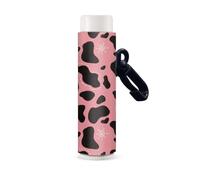 Nopersonality Porta balsamo labbra portachiavi clip su labbra stampato rossetto titolare labbra carino supporto elastico proteggere casi, Rosa Pelle Leopardata, Misura unica