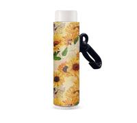 Nopersonality Porta balsamo labbra portachiavi clip su labbra stampato rossetto titolare labbra carino supporto elastico proteggere casi, Girasoli, Misura unica
