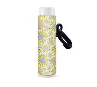 Nopersonality Porta-balsamo per labbra e rossetti, con clip, per donne e ragazze, Fiori di margherita., Misura unica