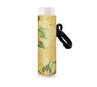 Nopersonality Porta-balsamo per labbra e rossetti, con clip, per donne e ragazze, Stampa Girasoli, Misura unica