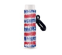 Nopersonality Porta balsamo per le labbra con margherita e fiori carino elastico maniche Chapstick Holder Tie Dye bandiera USA clip on Chapstick portachiavi titolare, Bandiera Usa Tie Dye, Misura