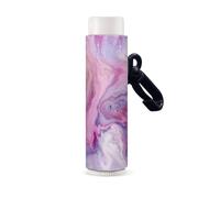 Nopersonality Simpatico supporto elastico per balsamo per labbra portachiavi stampato custodie protettive per balsamo per le labbra per uomini donne ragazze, Marmo viola., Misura unica