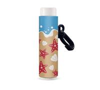 Nopersonality Simpatico supporto elastico per balsamo per labbra portachiavi stampato custodie protettive per balsamo per le labbra per uomini donne ragazze, Mare Spiaggi, Misura unica